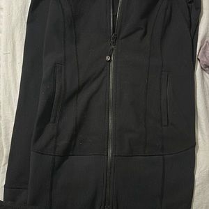 Used lululemon run sweater with a collar and hoodie, and hand warmers.